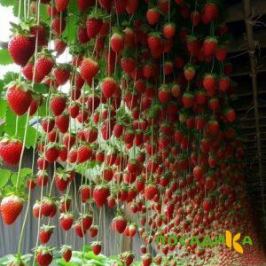 Клубника ампельная Анастасия купить по цене от 370р. в интернет-магазине «Посадика» с доставкой почтой в в Лобняе и по всей России – [изображение №1].